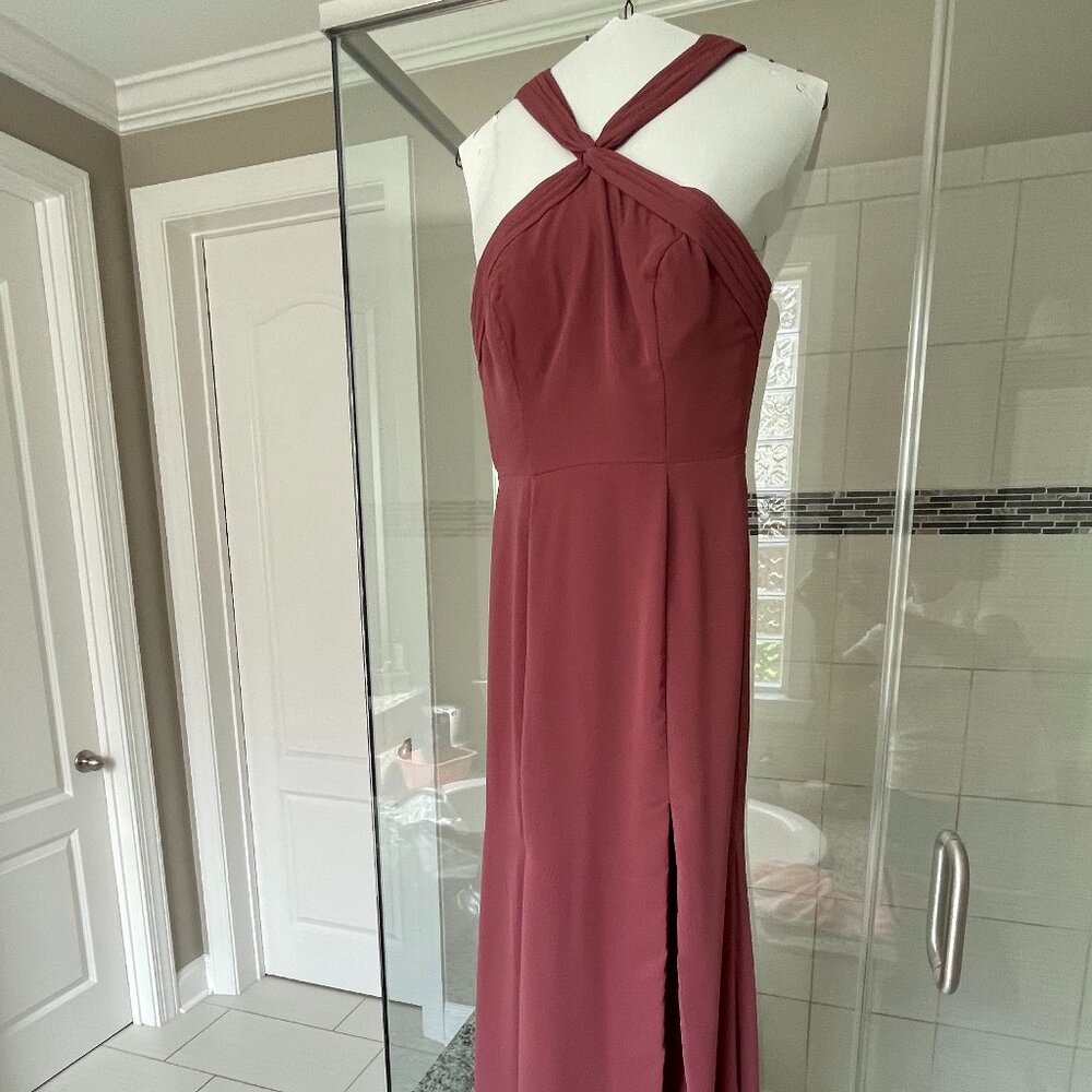 Azazie Desert Rose gown